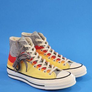 Converse Shoes Converse Chuck 7 High Top Thermo Felt Storm Front Yellow Sneakers 69518c Nwt Poshmark